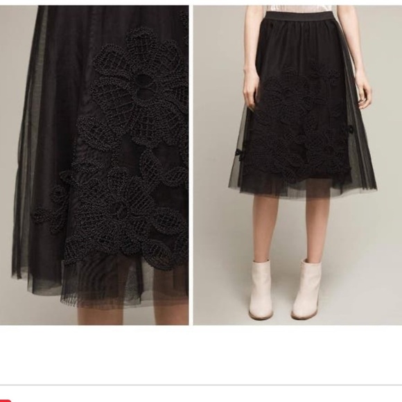 Anthropologie Dresses & Skirts - Anthropologie Maeve Fleurs Du Nuit Skirt